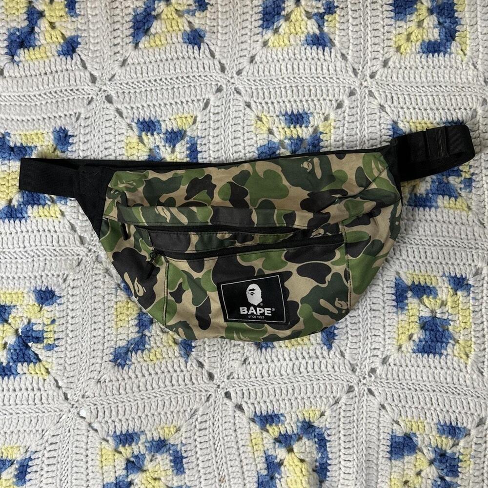 Bape abc camouflage waist bag